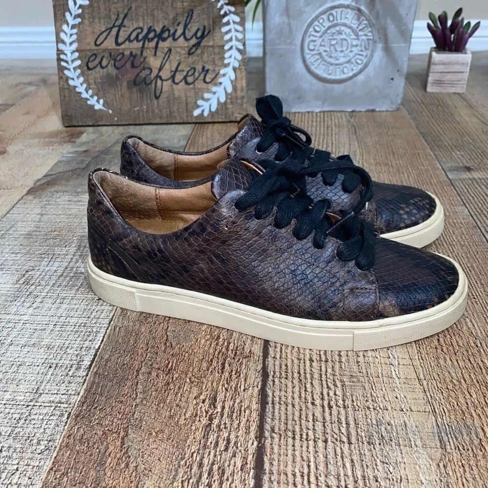 FryeâSnake EmbossedâLeatherâSneaker